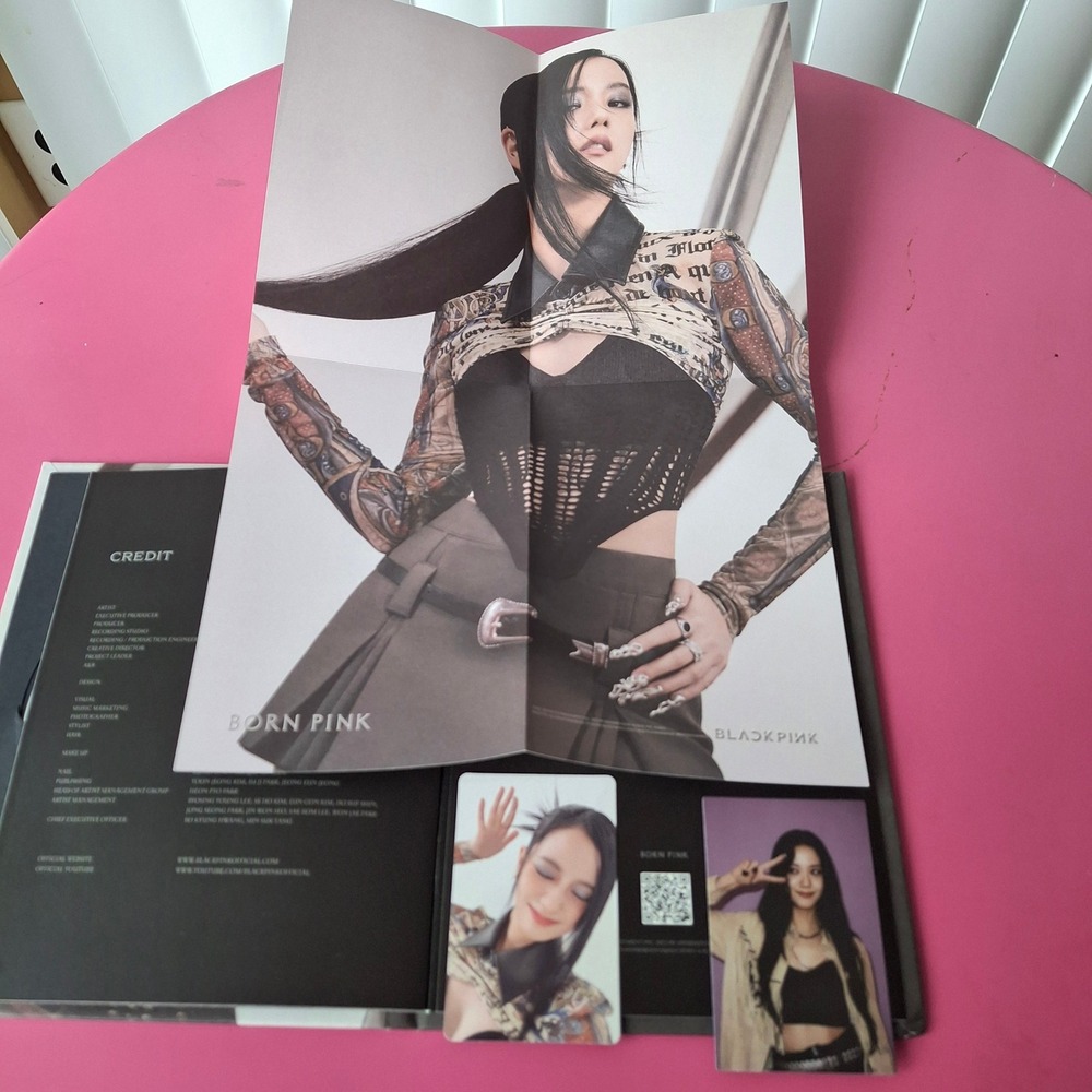 Blackpink Born Pink Album Jisoo Version CD Photobook Poster Photocards 2022